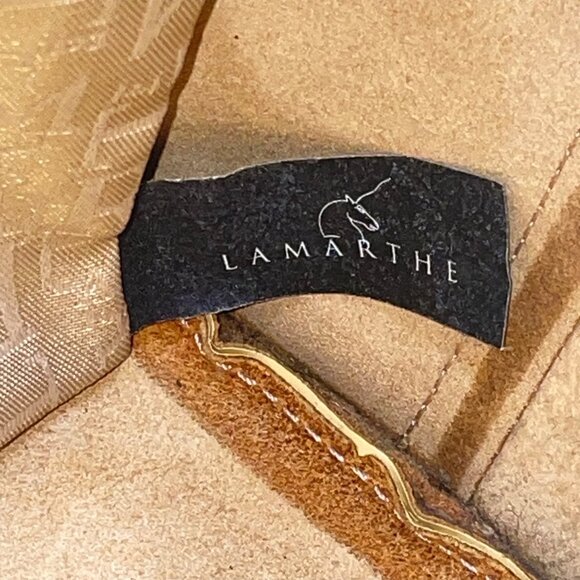 Lamarthe Women’s Yellow Embroidered Leather Flower Charm Shoulder Tote Bag - Picture 10 of 14